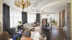 Oval living room design