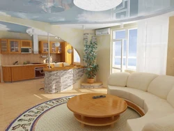 Oval living room design
