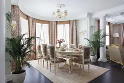 Oval living room design