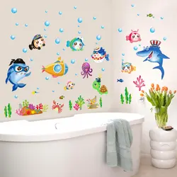 Bathroom design stickers