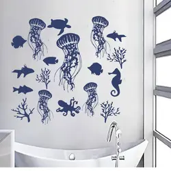 Ванна бөлмесінің дизайнына арналған жапсырмалар