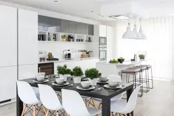 Kitchen design monochrome