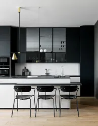 Kitchen design monochrome