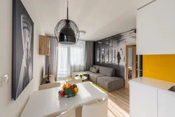 Euro one-room kitchen design