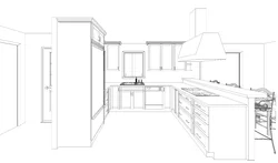 Kitchen design drawing