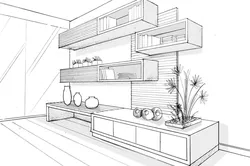 Kitchen design drawing