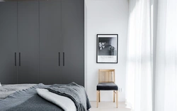 Bedroom design gray wardrobe