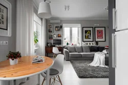 Gray studio kitchen design