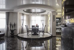 Round Kitchen Living Room Design