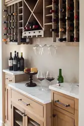 Wine design in the kitchen