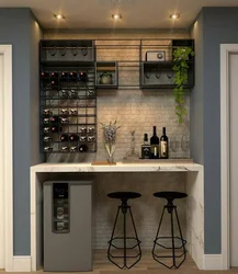 Wine design in the kitchen