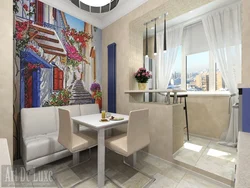 Kitchen design counter balcony