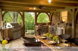 Kitchen design as a gazebo