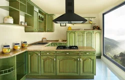 Kitchen design with grill