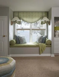 Bedroom design window in the middle