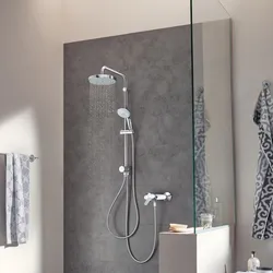 Watering can in bathroom design