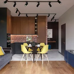 Kvadrat mətbəx loft dizaynı