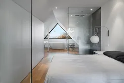 Bedroom design behind glass