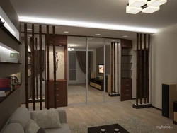 Hallway living room bedroom design