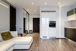 Living room design in a new building