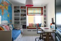 Kvadrat bolalar yotoqxonasi dizayni