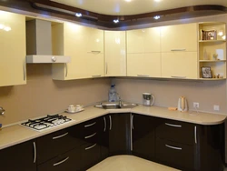 Corner kitchen design enamel