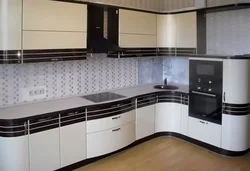 Corner kitchen design enamel