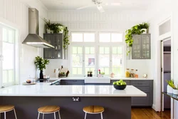 Design small kitchen flowers