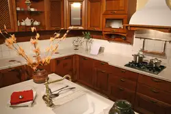 Деревянная кухня дизайн обои