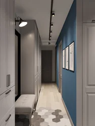 Narrow Hallway Design Gray