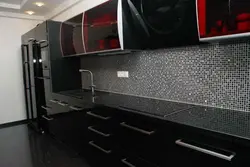 Дизайн Кухни Черный Металлик