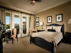 Beige Black Bedroom Design