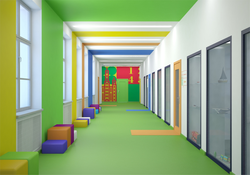 Classroom hallway design