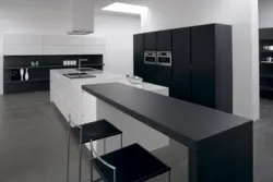 Kitchen design modern black