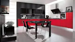 Kitchen design modern black