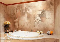 Freska ilə vanna otağı dizaynı