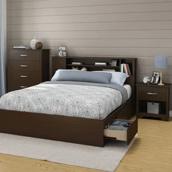 Bedroom design with drawers