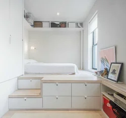 Bedroom design with drawers