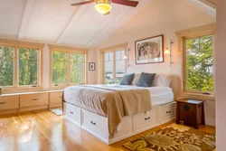 Bedroom design with drawers