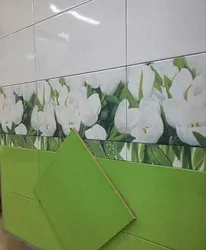 Дызайн ваннай плітка цюльпаны