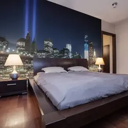 Bedroom design night city