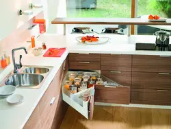 Kitchen design with boxes