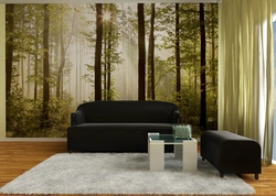 Forest design in the living room