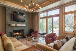 Two living rooms in the house design