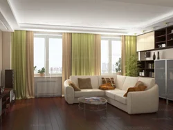 Two living rooms in the house design