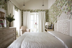 Bedroom design curtains in colors