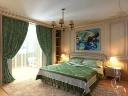 Bedroom design curtains in colors