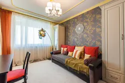 Living Room Design Wallpaper Behind The Sofa