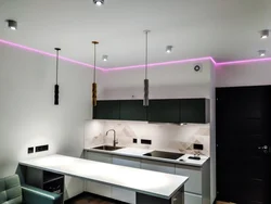 Design of light lines in the kitchen