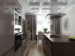 Kitchen design 100 sq m